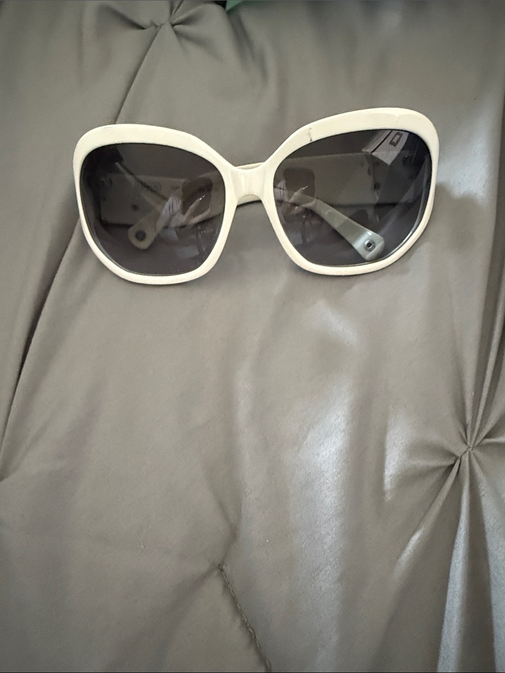 Coach
 Women’s Oversized White  Frame Sunglasses - Classic Sun Protection